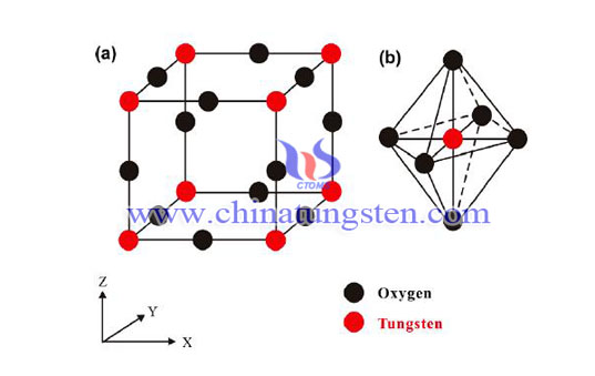 Cuadro de estructura octaédrica WO3