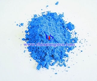 blaues Wolframoxid-Farbbild