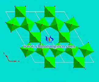 Blaues Wolframoxid-Gittermodellbild