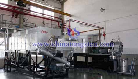 Blue Tungsten Oxide Rotary Tube Furnace Photo