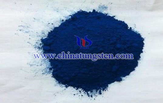 blauw wolfraamoxide foto