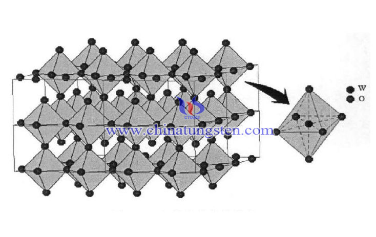 imagen de estructura de óxido de tungsteno